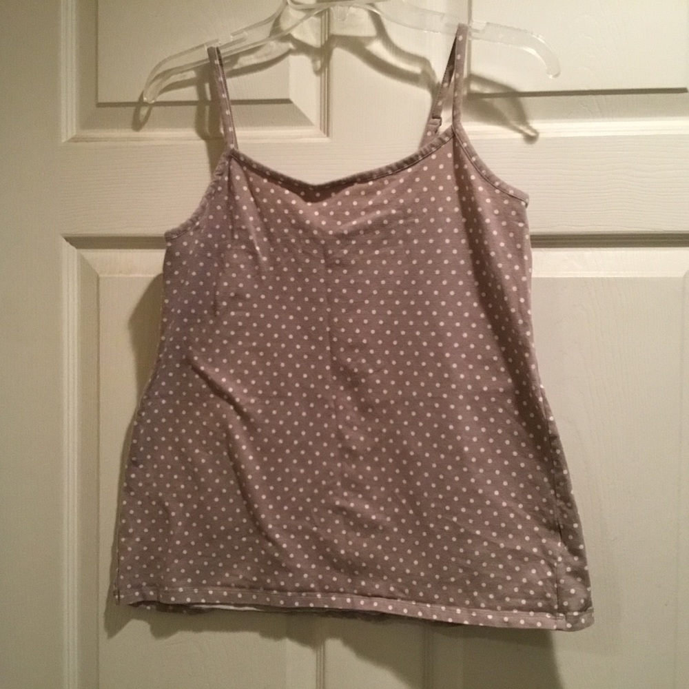 Twist Tees Gray polkadot camisole. Size 1X